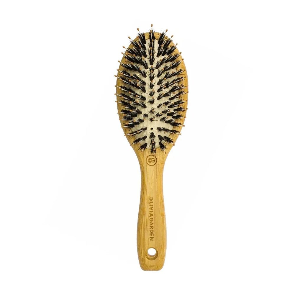 Масажна щітка для волосся Olivia Garden Bamboo Touch Combo, S, коричнева, 1 шт